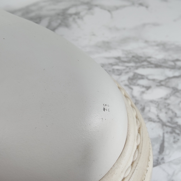 Gia X Pernille Tiesbaek White Leather Tubular Combat Boots Size 38.5 - Picture 7 of 14